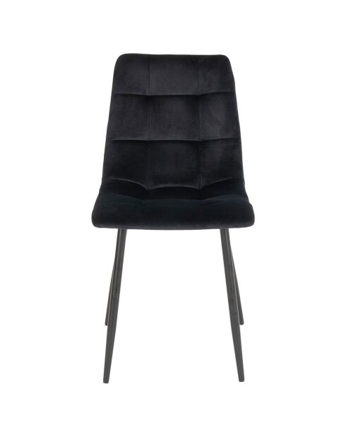 2 schwarze Esszimmerstühle von Middelfart - 55x44x86 cm