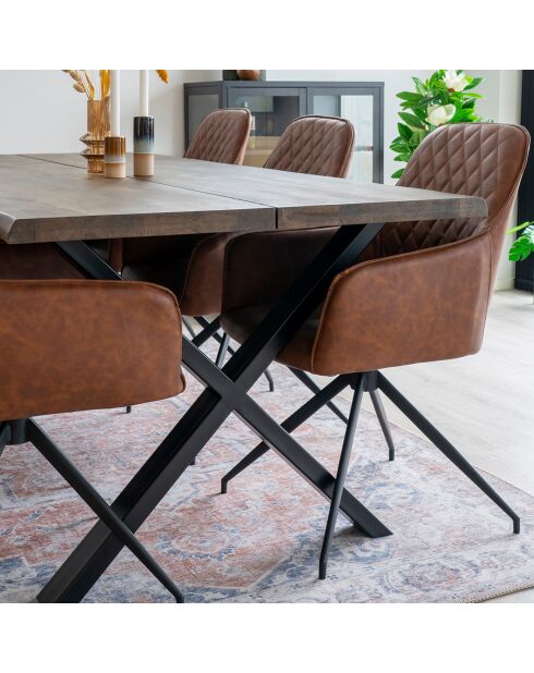 Tapis Havana  bleu/orange - 160x230 cm