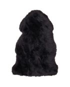 Schwarzes Lammfell - 50x85 cm