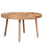 Mesita de mango Jammu natural - D.60x35 cm