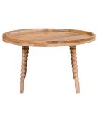 Mesita de mango Jammu natural - D.60x35 cm