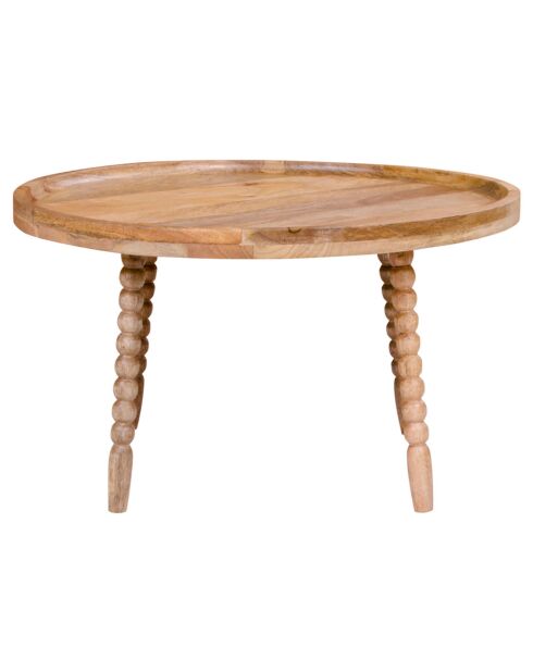 Mesita de mango Jammu natural - D.60x35 cm