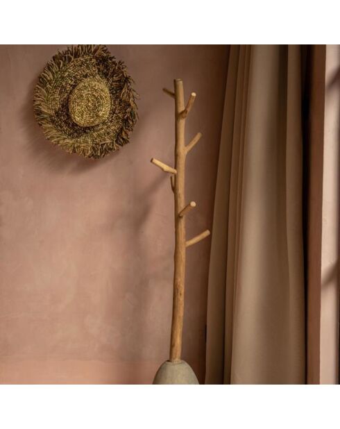 Chapeau Fiesta naturel/vert - 42x42x11 cm