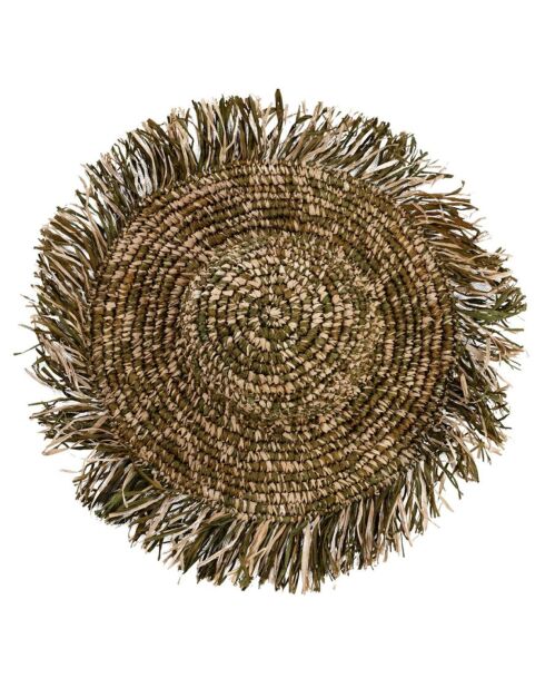 Chapeau Fiesta naturel/vert - 42x42x11 cm