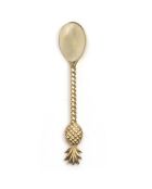 Petite Cuillère ananas dorée - 14x3x1 cm