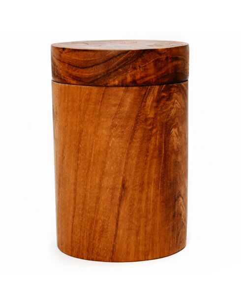 Pot avec couvercle Root  naturel - 8x12x8 cm