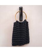 Crochet en teck noir - 6x3x20 cm
