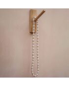 Crochet en teck naturel - 6x3x20 cm