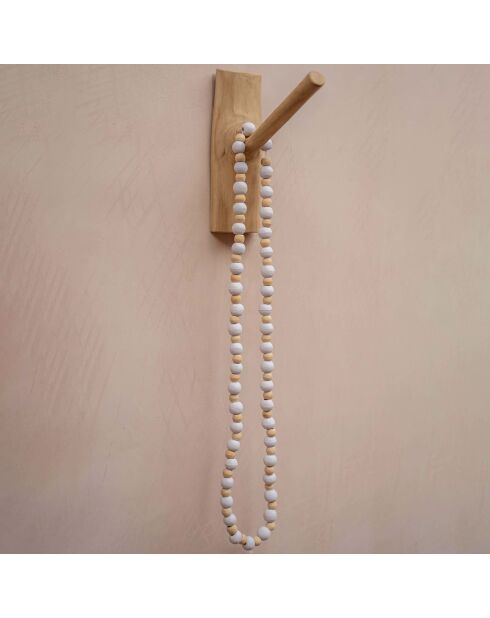 Crochet en teck naturel - 6x3x20 cm
