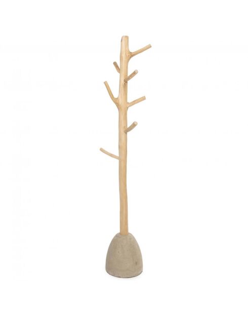 Porte manteau béton naturel - 25x25x150 cm