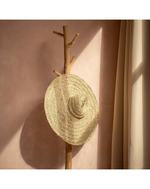Porte manteau béton naturel - 25x25x150 cm