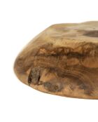 Bougeoir façon assiette naturel - 29x29x11 cm