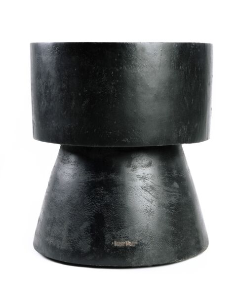 Tabouret artisanal Warmi naturel - 40x40x45 cm