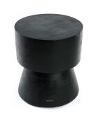 Tabouret artisanal Warmi naturel - 40x40x45 cm