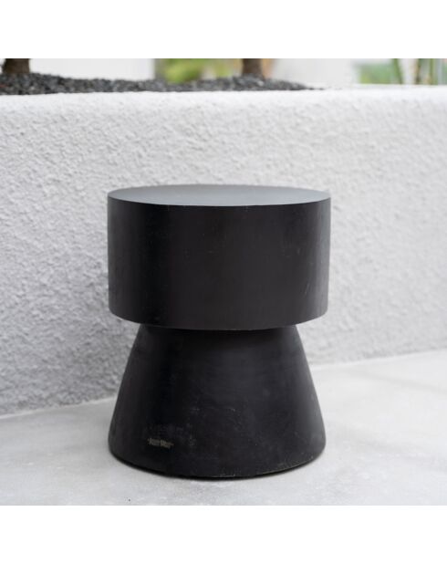 Tabouret artisanal Warmi naturel - 40x40x45 cm