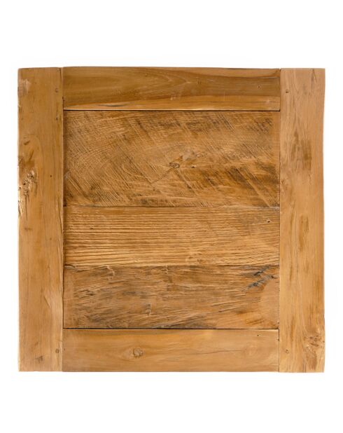 Table d'appoint en teck recyclé naturel - 50x50x40 cm