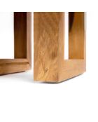 Table d'appoint en teck recyclé naturel - 50x50x40 cm