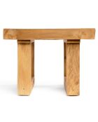 Table d'appoint en teck recyclé naturel - 50x50x40 cm