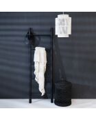 Echelle décorative Tulum noire - 53x5x165 cm