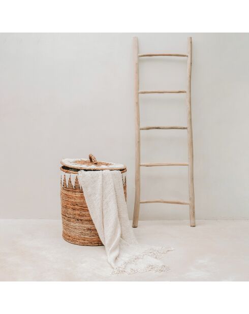 Echelle décorative Tulum naturel - 53x5x165 cm