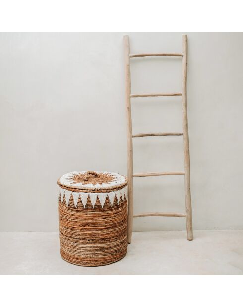 Echelle décorative Tulum naturel - 53x5x165 cm