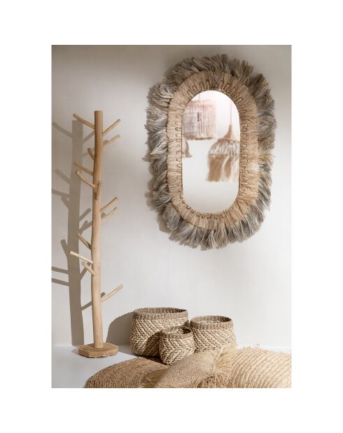 Porte manteau naturel naturel - 25x25x160 cm
