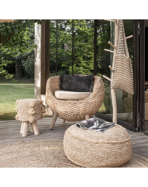 Porte manteau naturel naturel - 25x25x160 cm
