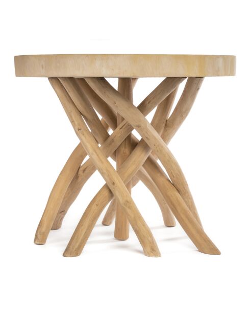 Table basse Gili naturel - 60x60x55 cm