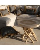 Table basse Gili naturel - 60x60x55 cm