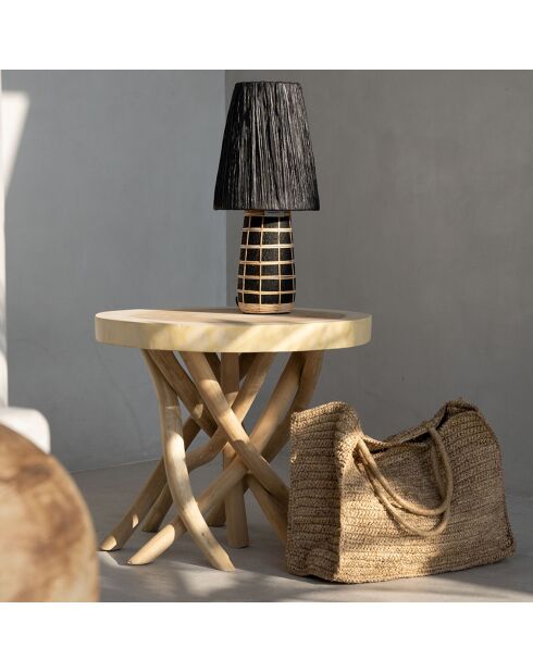 Table basse Gili naturel - 60x60x55 cm