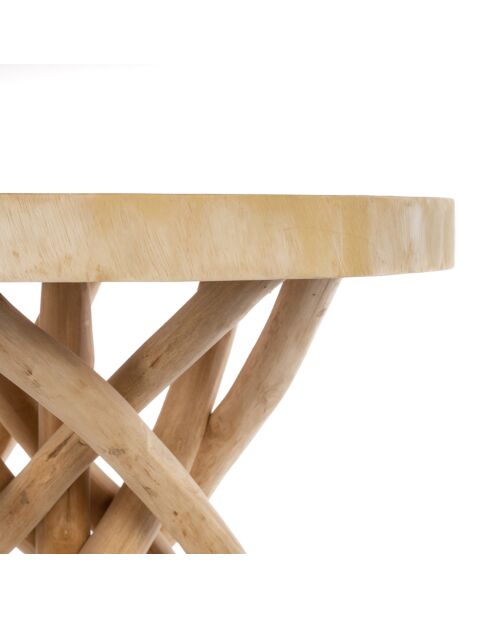 Table basse Gili naturel - 60x60x55 cm