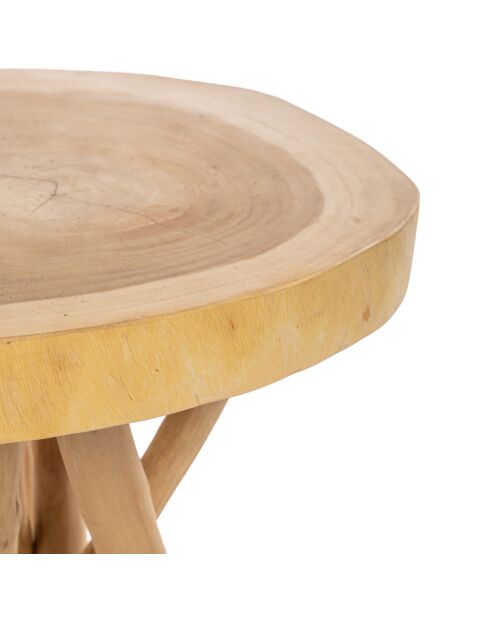 Table d'appoint Gili naturel - 60x60x75 cm