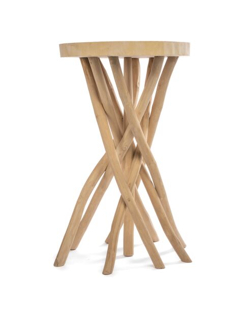 Table de bar Gili naturel - 60x60x103 cm