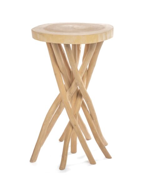 Table de bar Gili naturel - 60x60x103 cm