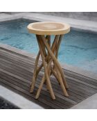 Table de bar Gili naturel - 60x60x103 cm