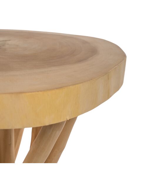 Table de bar Gili naturel - 60x60x103 cm