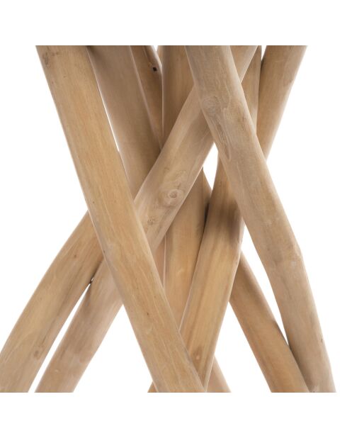 Table de bar Gili naturel - 60x60x103 cm