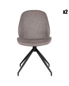 2 Monte Carlo Esszimmerstühle mit steinernem Drehfuß - 60x50x88 cm