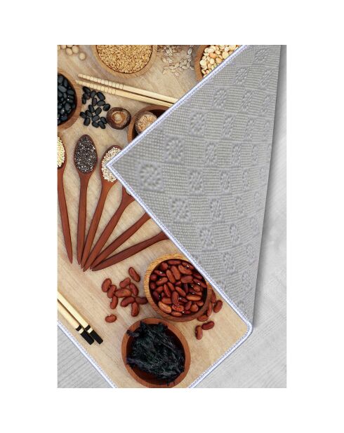Tapis de cuisine multicolore
