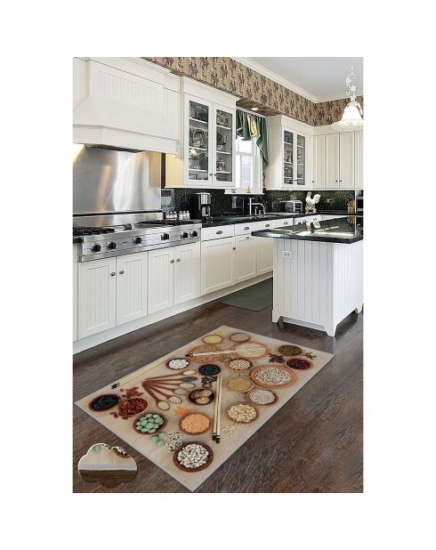Tapis de cuisine multicolore