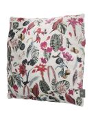 Coussin en Velours Decoratif Tropical multicolore - 40x40x14 cm