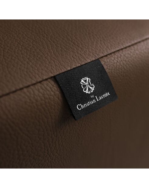 Canapé en Cuir Véritable Marc 3 Places marron foncé - 234x104x84 cm