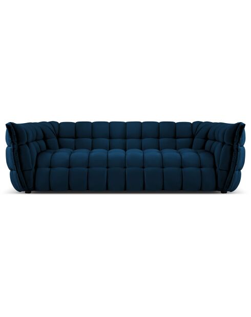 Canapé Velours Cedric 2 Places bleu roi - 225x110x68 cm