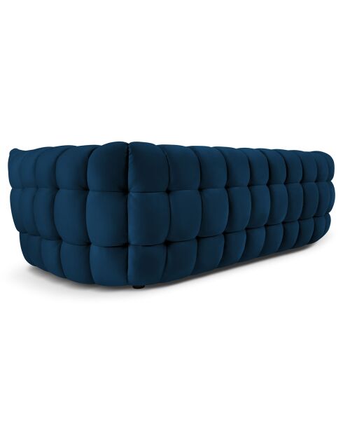 Canapé Velours Cedric 2 Places bleu roi - 225x110x68 cm