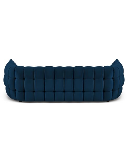 Canapé Velours Cedric 2 Places bleu roi - 225x110x68 cm