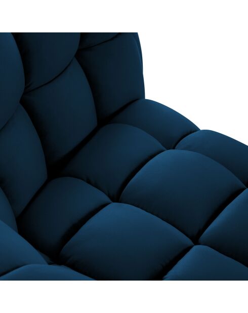 Canapé Velours Cedric 2 Places bleu roi - 225x110x68 cm