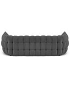Canapé Velours Cedric 2 Places gris foncé - 225x110x68 cm