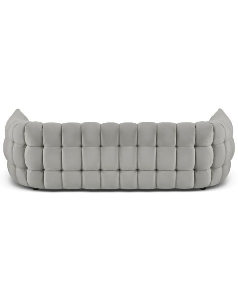 Canapé Velours Cedric 2 Places gris clair - 225x110x68 cm