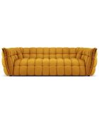 Canapé Velours Cedric 2 Places jaune - 225x110x68 cm