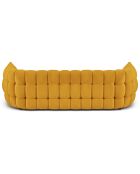 Canapé Velours Cedric 2 Places jaune - 225x110x68 cm